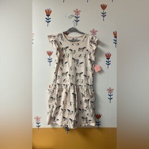 Tea collection sz 8 Kids Horse Print Dress